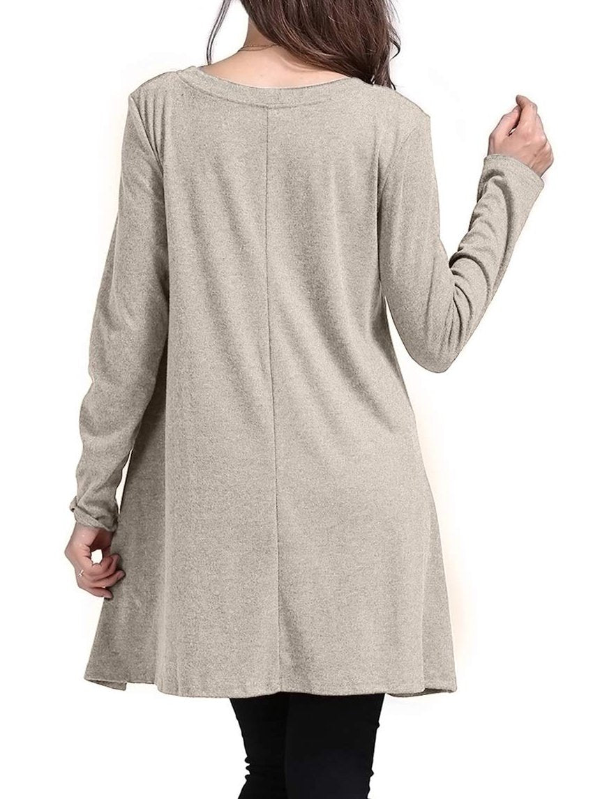 Women's Thankful Grateful And Blessed Lace Long Sleeve T-shirt