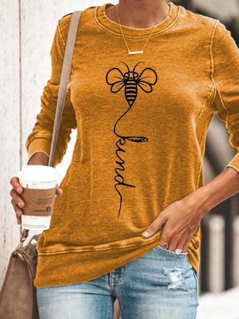 Women's "Bee Kind" Print T-shirt
