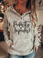 Load image into Gallery viewer, Women&#39;s Perfectly Imperfect Christian Hoodie
