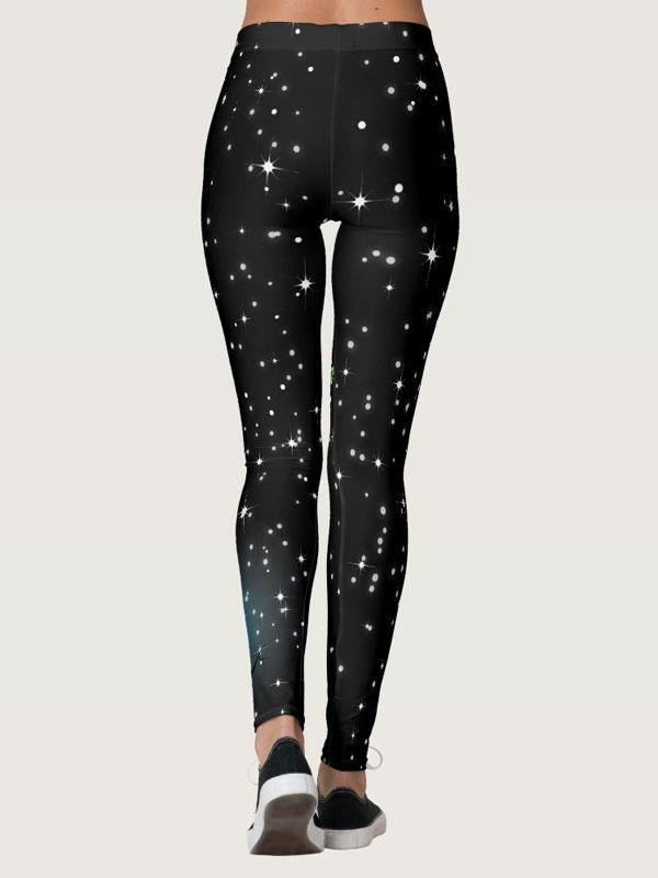 Christmas print high waist tight hip fitness yoga pants