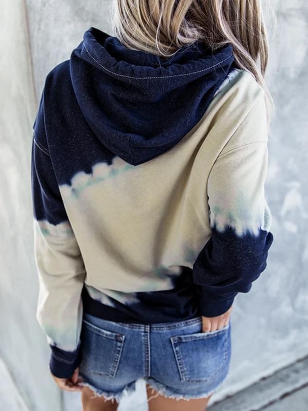 Women's Smile Tie-dye Hoodie