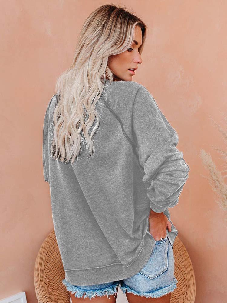 Women's "Thankful" Print Sweatshirt