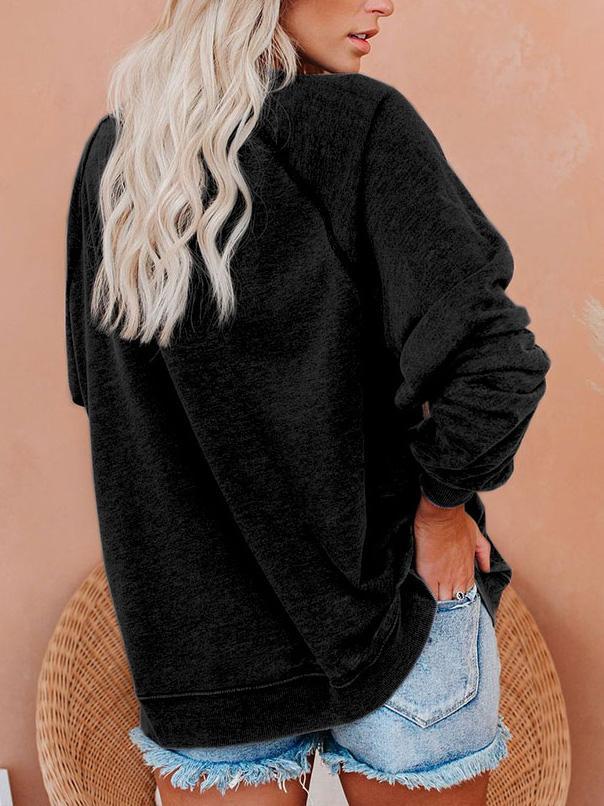 Women's Halloween Salem Broom Print Sweatshirt