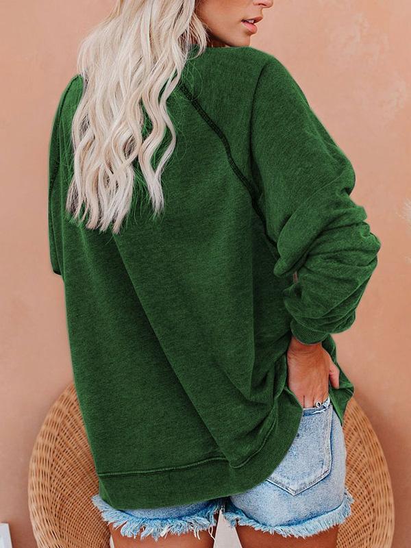 Women's Halloween Salem Broom Print Sweatshirt