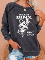 Load image into Gallery viewer, Thackery Binx Fan Club Long Sleeve Pullover
