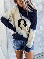 Load image into Gallery viewer, Women&#39;s Horse with Girl Tie-Dye Hoodie
