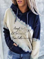 Load image into Gallery viewer, Women&#39;s &quot;accept what is let go of what was have faith in what will be&quot; Hoodie
