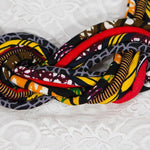 Load image into Gallery viewer, Women&#39;s button African print handmade clothing accessory necklace
