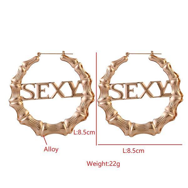 Exaggerated Nightclub Hoop Earrings