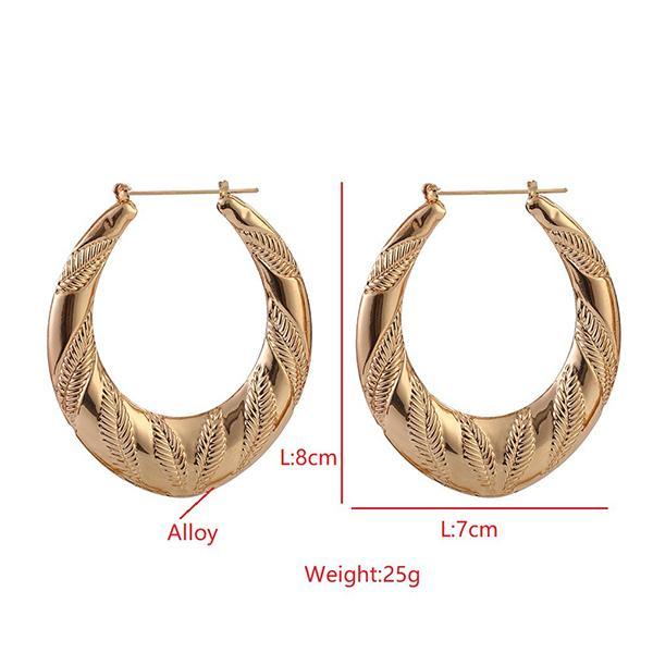 Exaggerated Nightclub Hoop Earrings