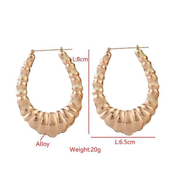 Exaggerated Nightclub Hoop Earrings