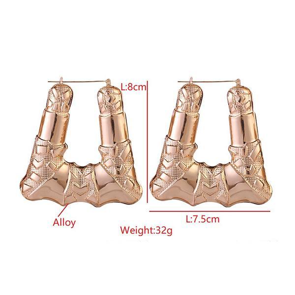 Exaggerated Nightclub Hoop Earrings