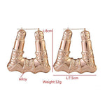 Load image into Gallery viewer, Exaggerated Nightclub Hoop Earrings
