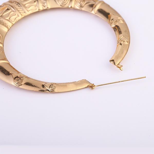 Exaggerated Nightclub Hoop Earrings