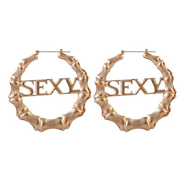 Exaggerated Nightclub Hoop Earrings
