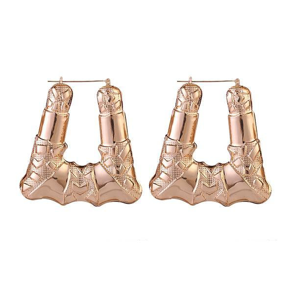 Exaggerated Nightclub Hoop Earrings