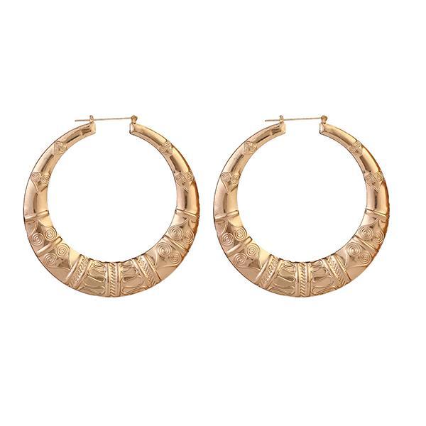 Exaggerated Nightclub Hoop Earrings