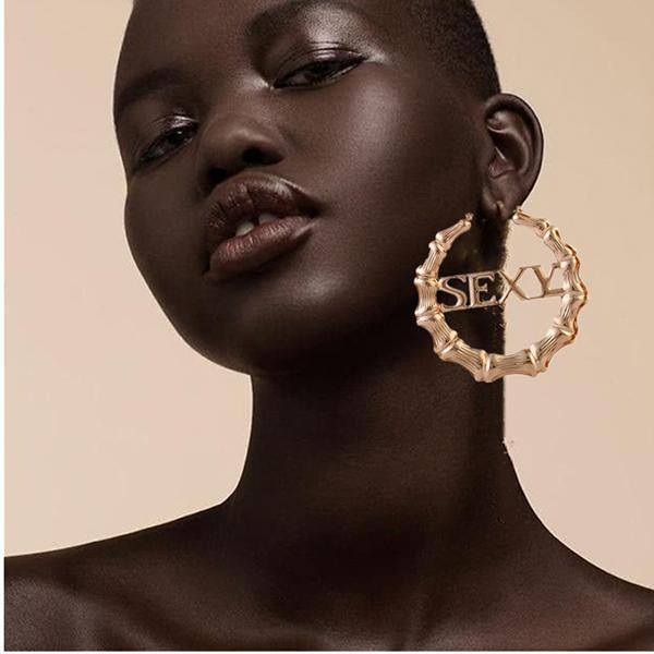 Exaggerated Nightclub Hoop Earrings