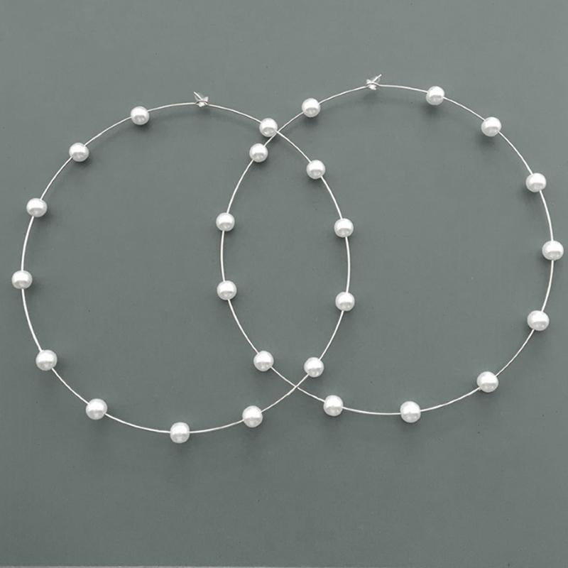 Fashion Exaggerated Pearl Earrings