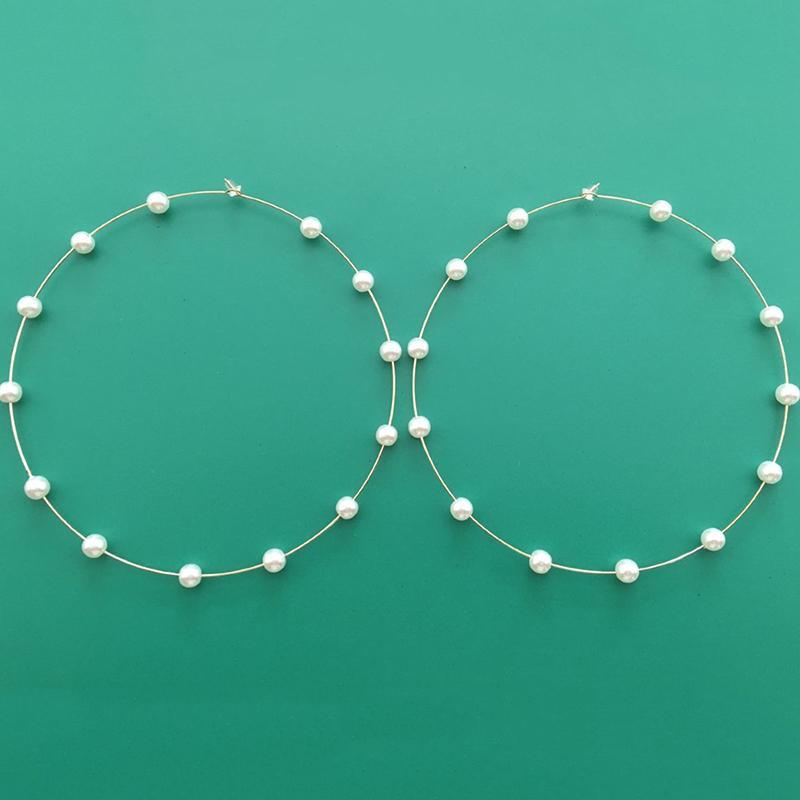 Fashion Exaggerated Pearl Earrings