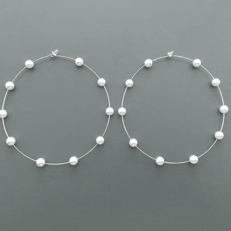 Fashion Exaggerated Pearl Earrings