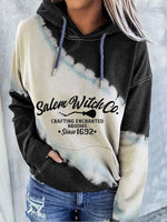 Load image into Gallery viewer, Women&#39;s Halloween Salem witch Print Hoodie
