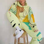 Load image into Gallery viewer, Two piece sets/ Co-ord no Thicken conventional Micro-elasticity Cotton-Blend Full Retro Casual
