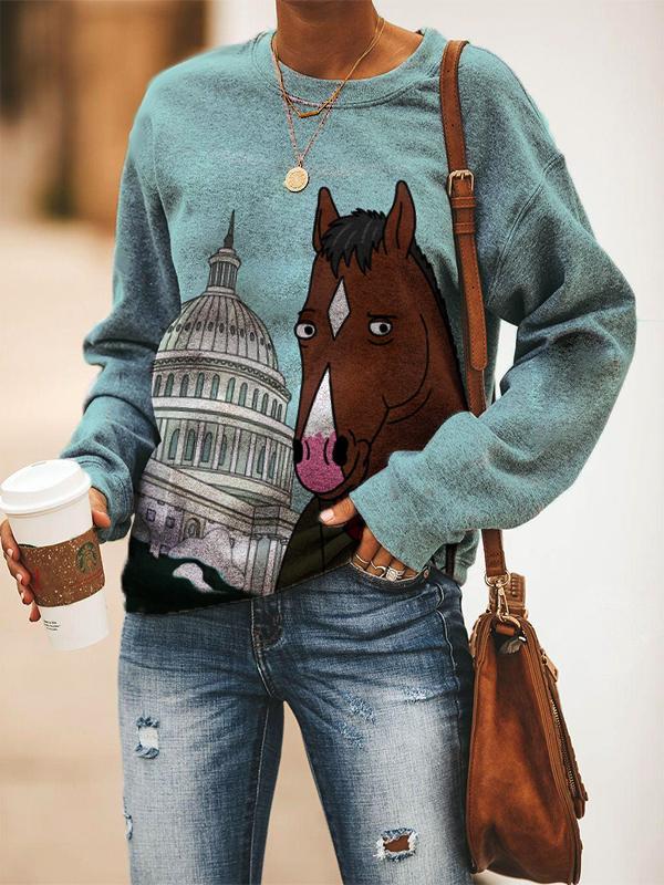 BoJack Horseman printed sweater