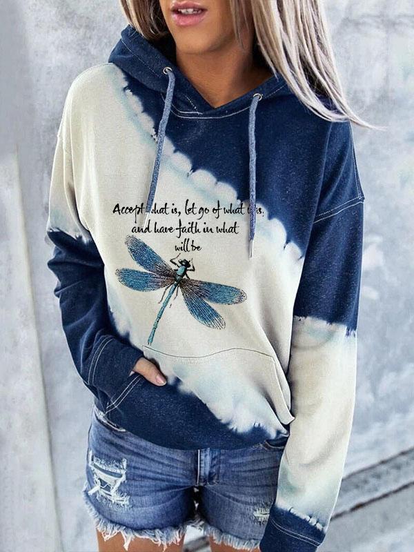 Ladies faith quotes print hoodie