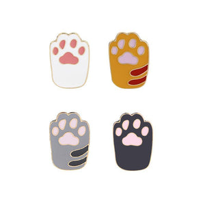 Cute Cartoon Dog Paw Cat Paw Fun Brooch