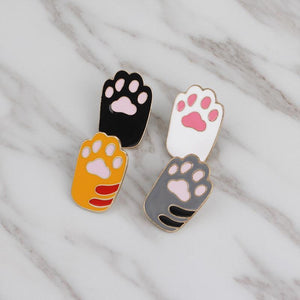 Cute Cartoon Dog Paw Cat Paw Fun Brooch