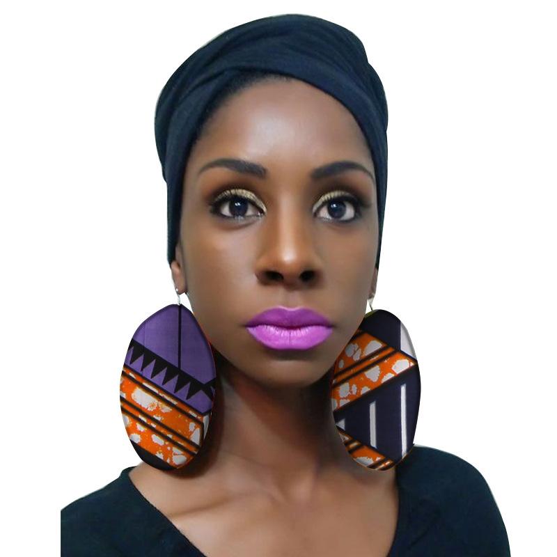 African cotton print earrings for woman