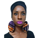 Load image into Gallery viewer, African cotton print earrings for woman
