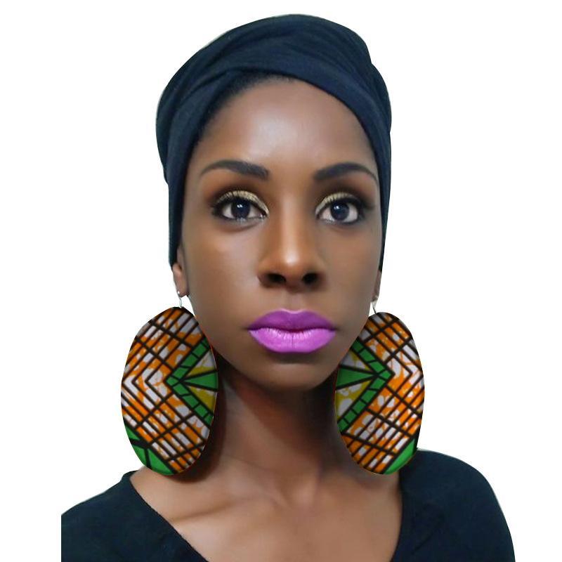 African cotton print earrings for woman