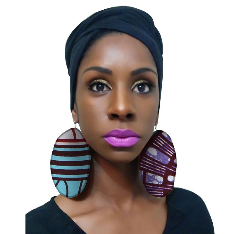 African cotton print earrings for woman