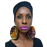Load image into Gallery viewer, African cotton print earrings for woman
