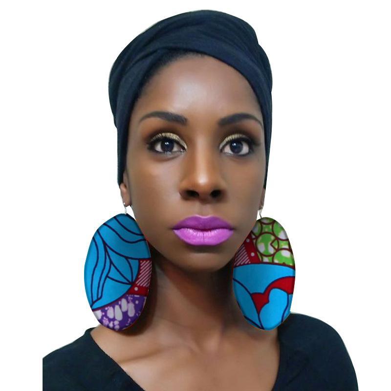 African cotton print earrings for woman
