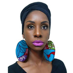 Load image into Gallery viewer, African cotton print earrings for woman
