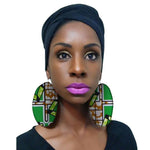 Load image into Gallery viewer, African cotton print earrings for woman
