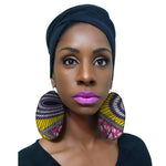 Load image into Gallery viewer, African cotton print earrings for woman

