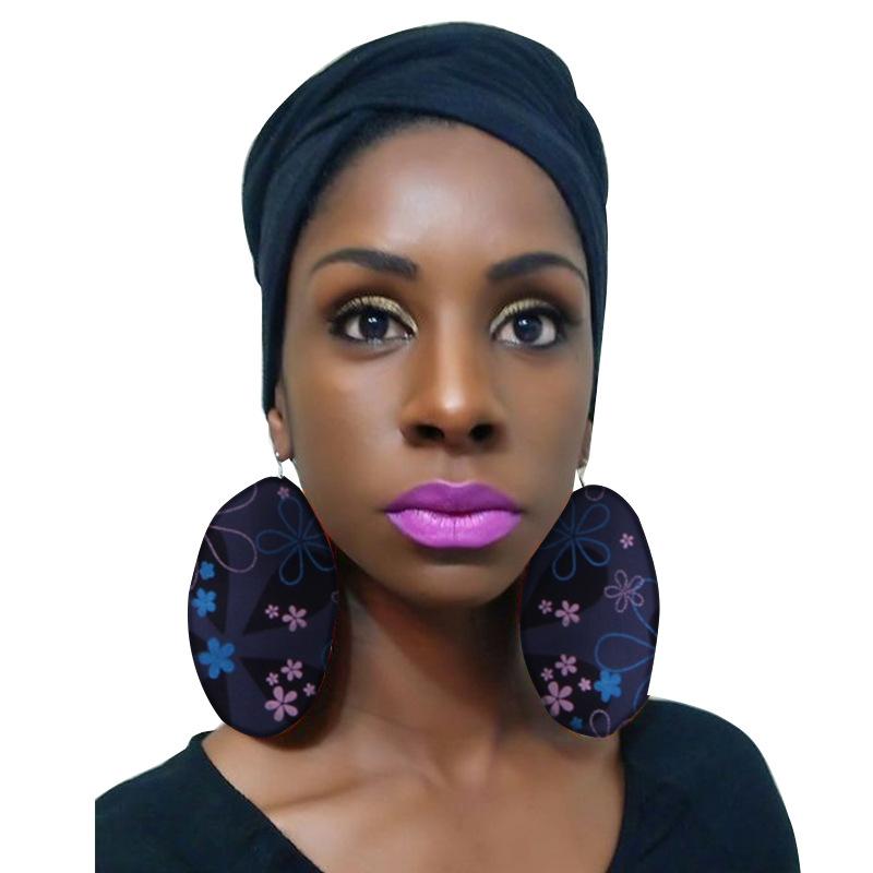 African cotton print earrings for woman