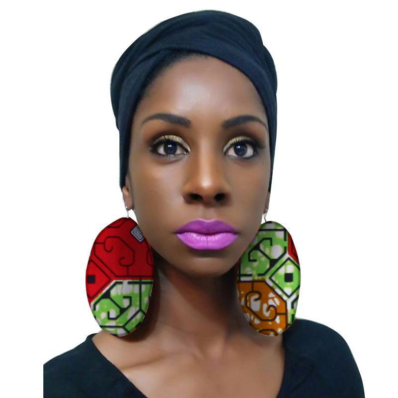 African cotton print earrings for woman