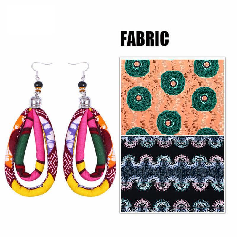 Women's African Print Ankara Earrings