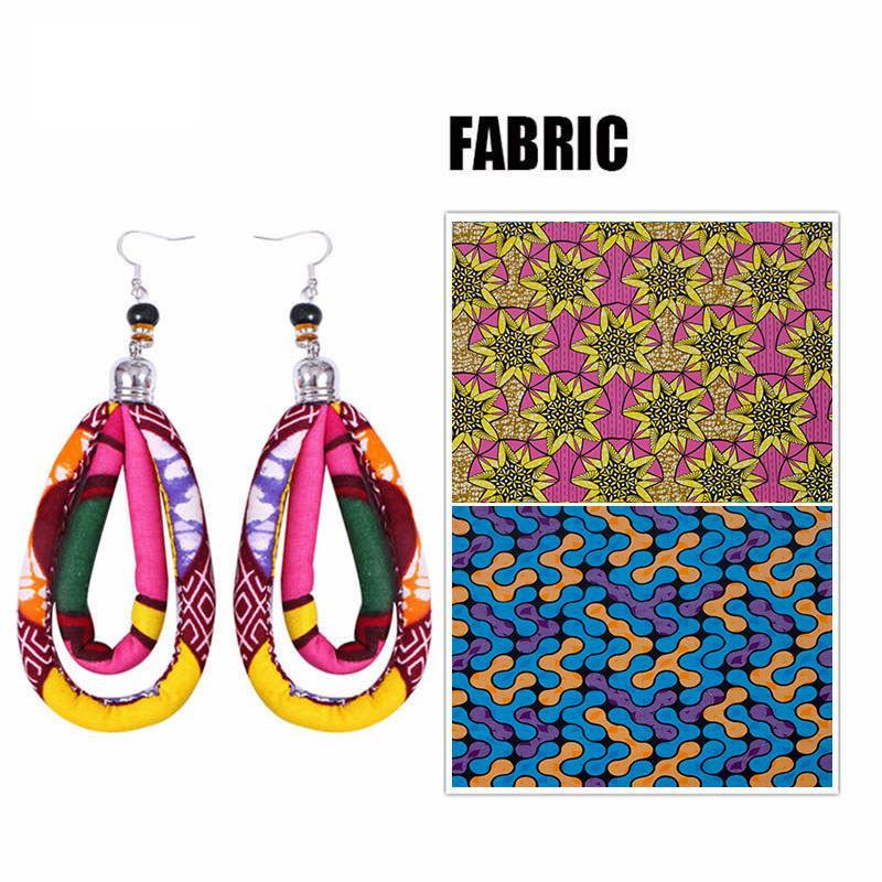 Women's African Print Ankara Earrings