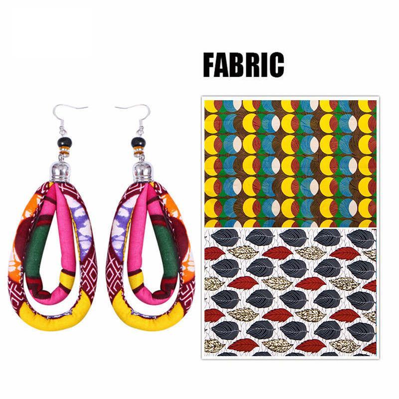 Women's African Print Ankara Earrings
