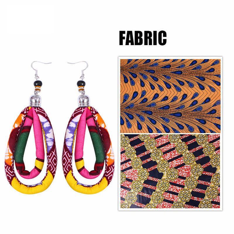 Women's African Print Ankara Earrings