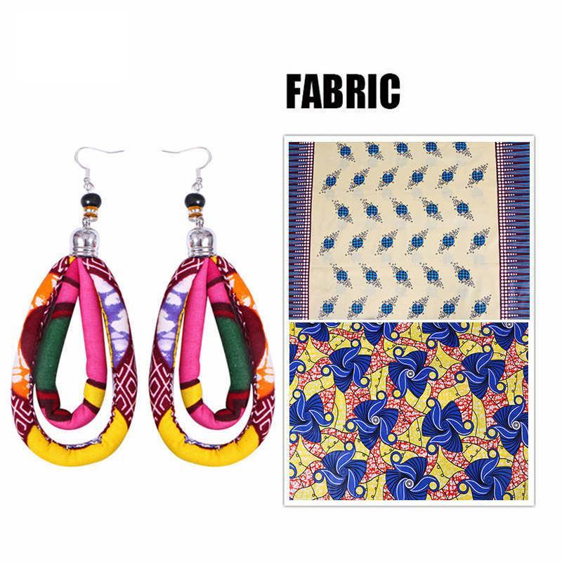 Women's African Print Ankara Earrings