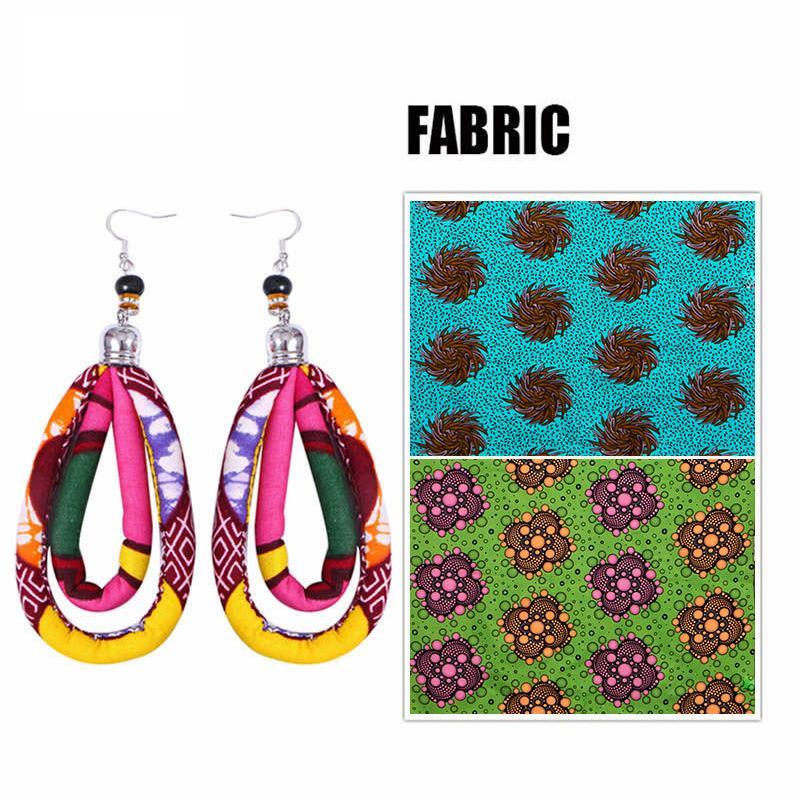Women's African Print Ankara Earrings