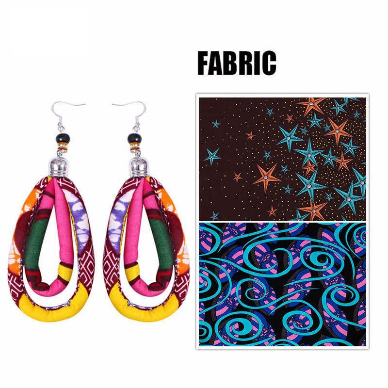 Women's African Print Ankara Earrings