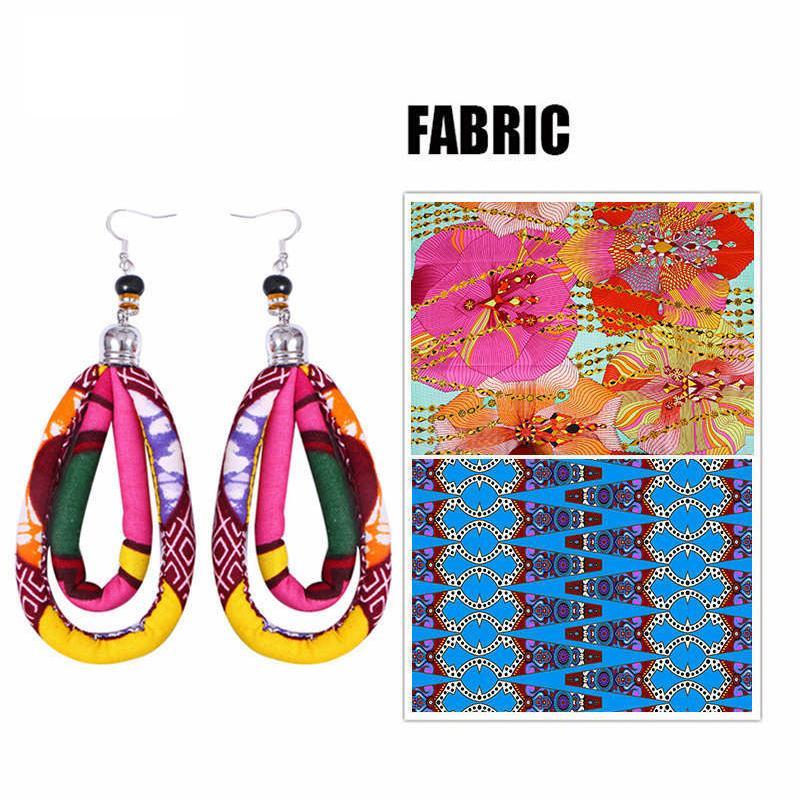 Women's African Print Ankara Earrings